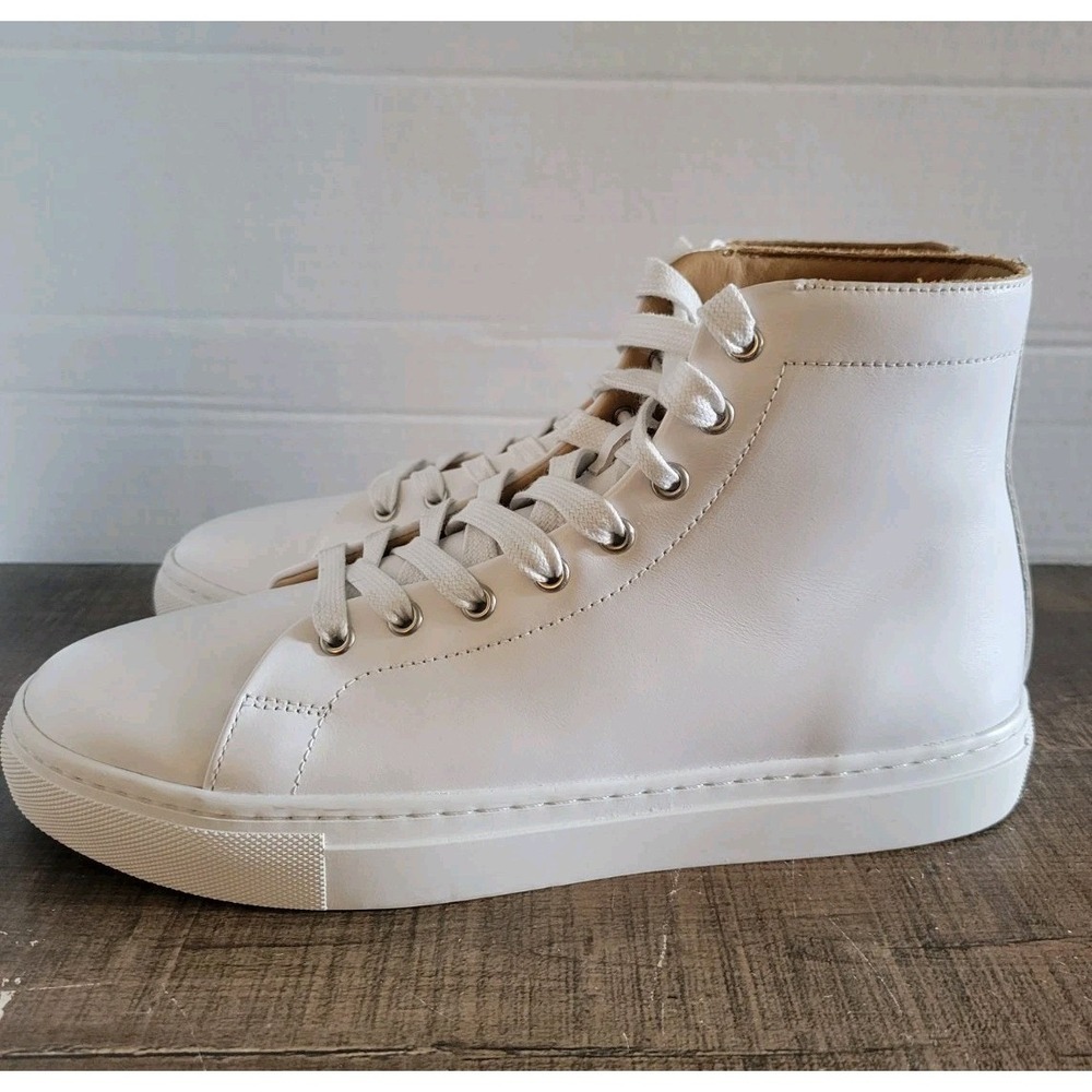 Thursday Boot Co Premier High Top White Leather Sneaker Size 6.5